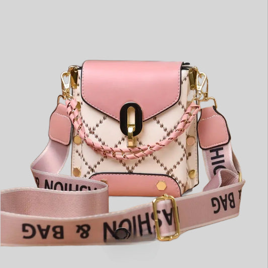 1289- Mini Crossbody Fashion Bag- Pink