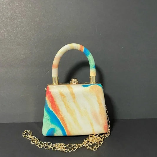 1256-Mini Cute Colorblock Fashion Bag-Multi