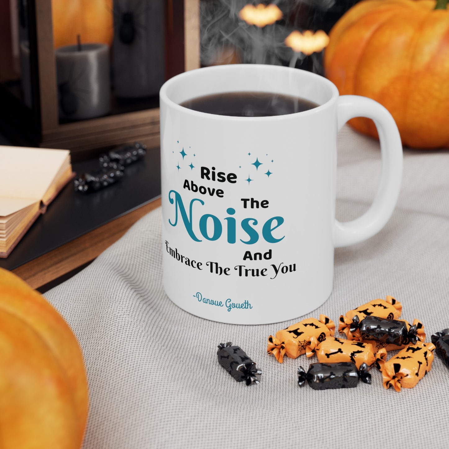 MCM03- Rise Above The Noise Ceramic Mug, (11oz, 15oz)