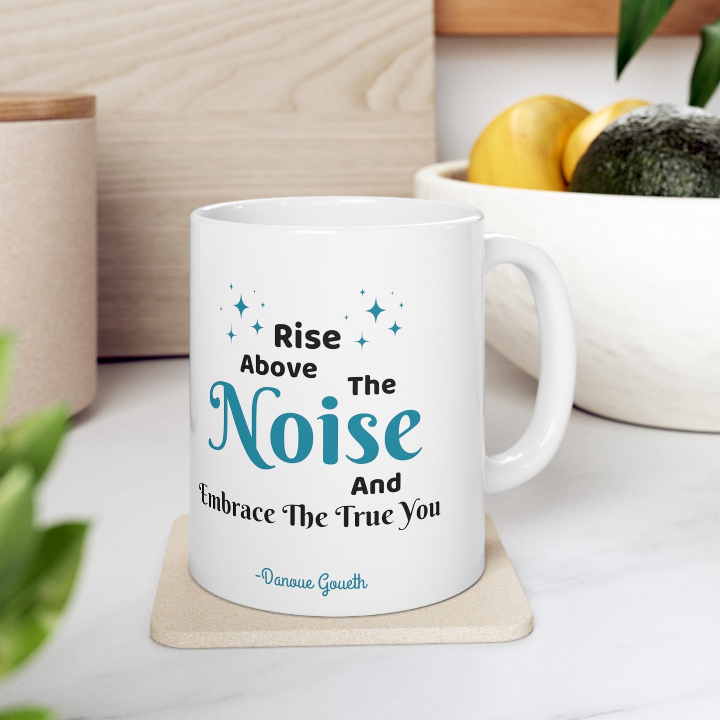 MCM03- Rise Above The Noise Ceramic Mug, (11oz, 15oz)