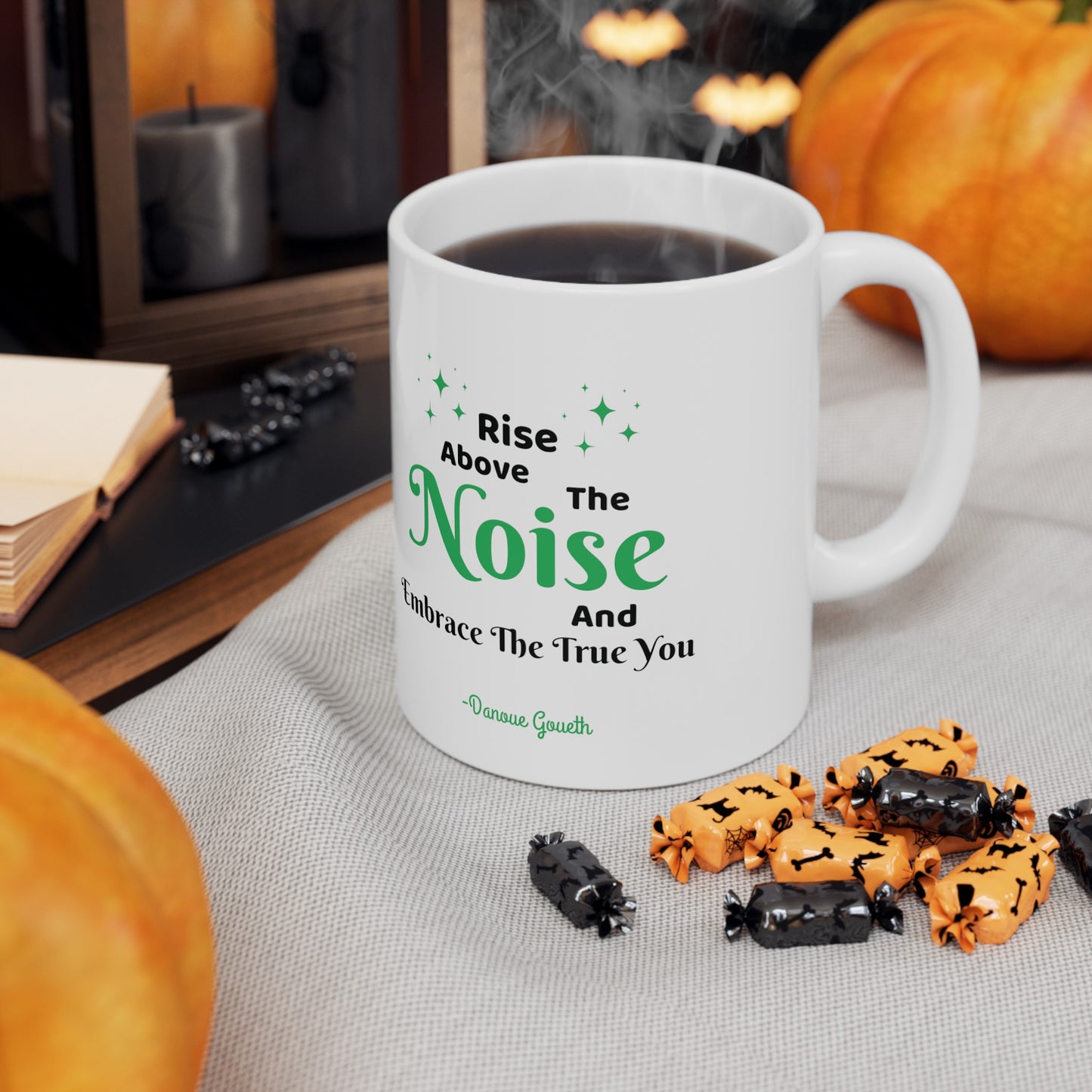 MCM02- Rise Above The Noise Ceramic Mug, (11oz, 15oz)