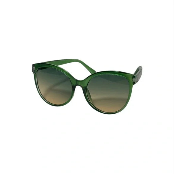 1225-Oval Fashion Sunglasses-Green